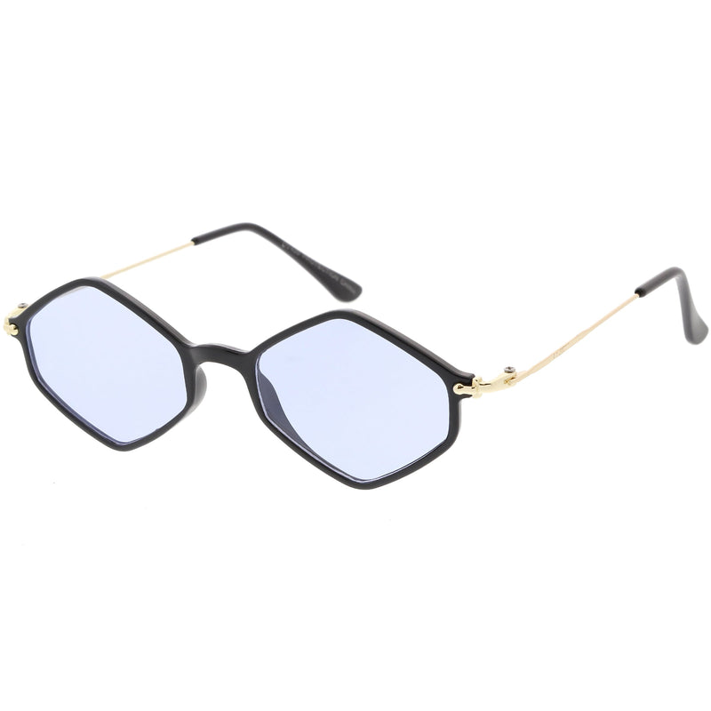 zeroUV Retro Color Tone Hexagon Diamond Shape Sunglasses C740 Sunglasses