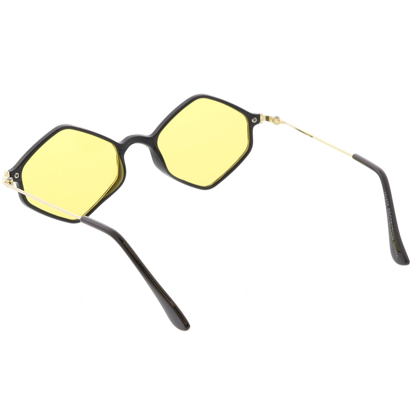 zeroUV Retro Color Tone Hexagon Diamond Shape Sunglasses C740 Sunglasses