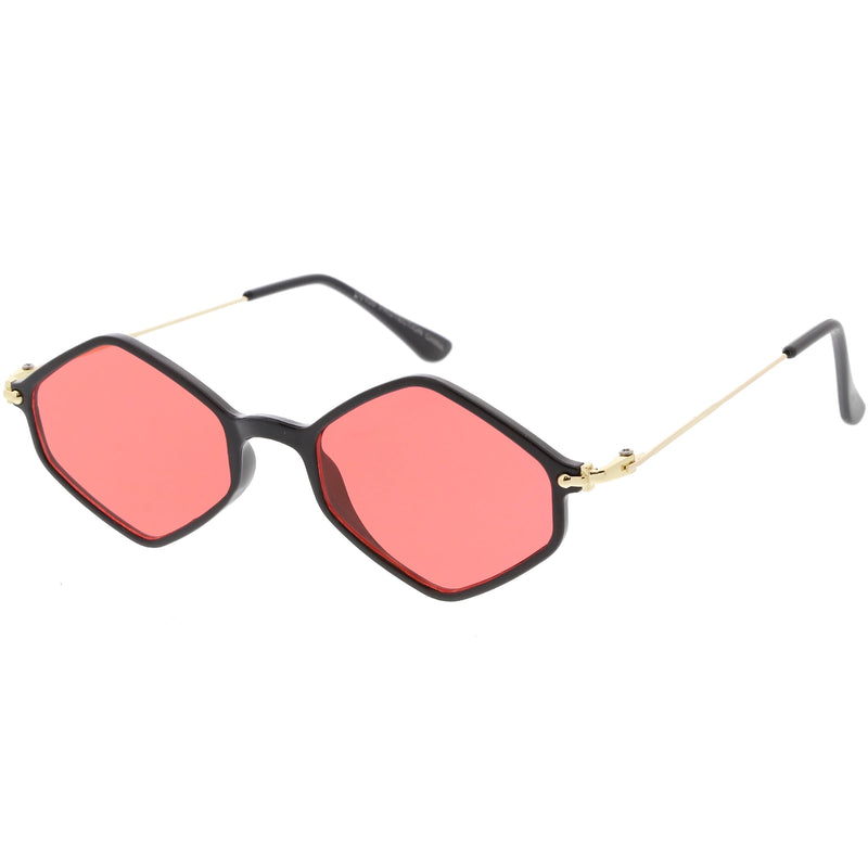 zeroUV Retro Color Tone Hexagon Diamond Shape Sunglasses C740 Sunglasses
