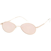 zeroUV Classic Retro Unisex Metal Oval Dapper Sunglasses C741 Sunglasses