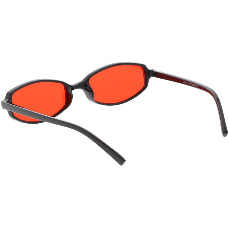zeroUV Retro Small Rectangle Color Toned Lens Sunglasses C751 Sunglasses