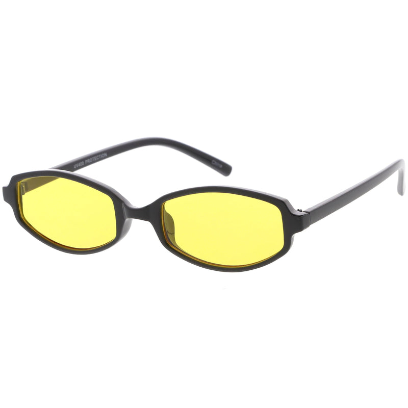 zeroUV Retro Small Rectangle Color Toned Lens Sunglasses C751 Sunglasses