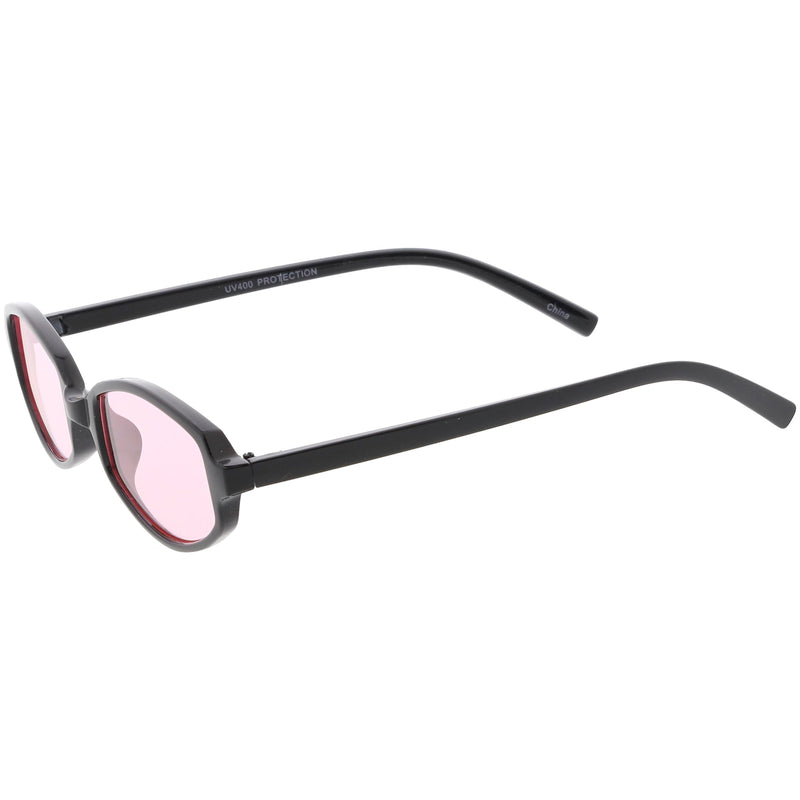 zeroUV Retro Small Rectangle Color Toned Lens Sunglasses C751 Sunglasses