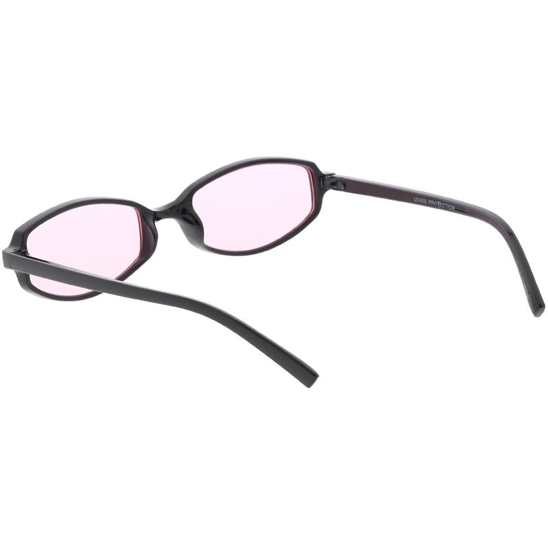 zeroUV Retro Small Rectangle Color Toned Lens Sunglasses C751 Sunglasses