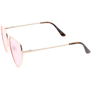 zeroUV Retro Oversize Color Tone Flat Top Aviator Sunglasses C755 Sunglasses