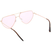 zeroUV Retro Oversize Color Tone Flat Top Aviator Sunglasses C755 Sunglasses