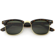 zeroUV Classic Square Neutral Colored Lenses Horn Rimmed Sunglasses C771 Sunglasses White Smoke Black Silver / Smoke,Black Gold / Smoke,Tortoise Gold / Smoke,Tortoise Gold / Amber,Black Gold / Lavender,Matte Black Gold / Green,Shiny Black Gold / Green,Tortoise Gold / Green,Black Black / Brown