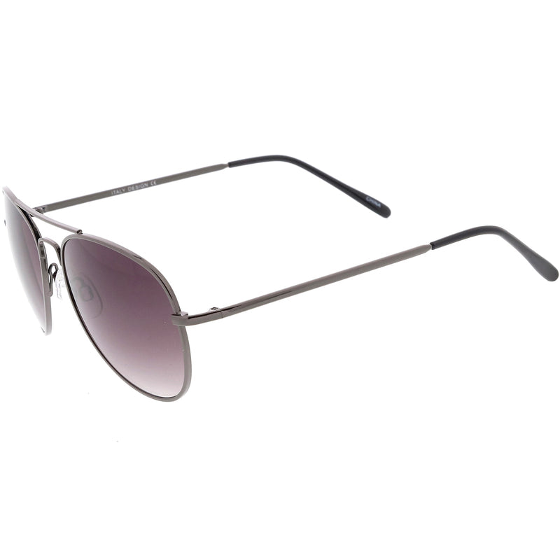 zeroUV Medium Classic Retro Metal Frame Aviator Sunglasses 53mm 1372 Sunglasses