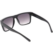 zeroUV Retro Square Neutral Colored Lens Horn Rimmed Sunglasses C785 Sunglasses