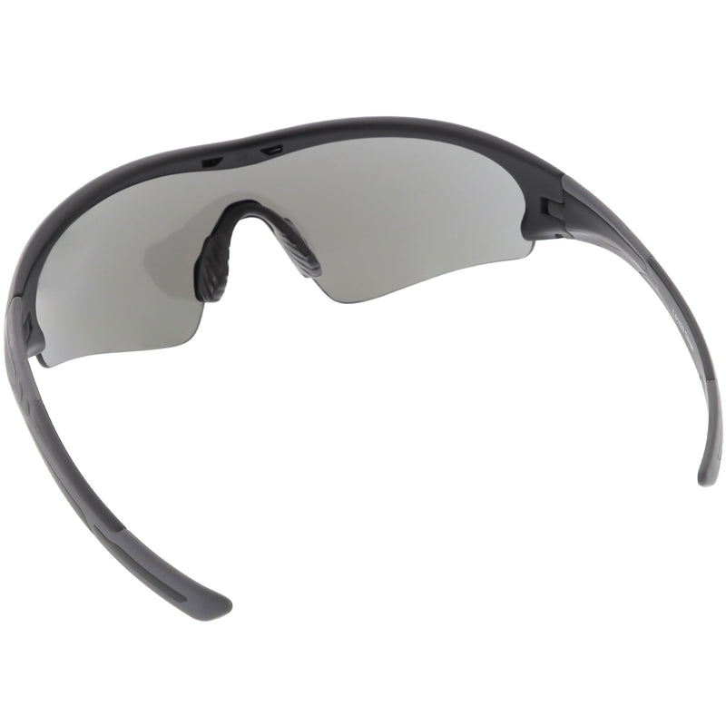 zeroUV TR-90 Performance Wrap Around Half Frame Sunglasses C798 Sunglasses