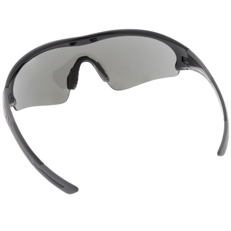 zeroUV TR-90 Performance Wrap Around Half Frame Sunglasses C798 Sunglasses