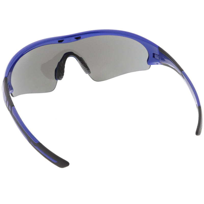 zeroUV TR-90 Performance Wrap Around Half Frame Sunglasses C798 Sunglasses