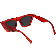 zeroUV Women's Retro Oversize Wide Pointed Cat Eye Sunglasses C921 Sunglasses