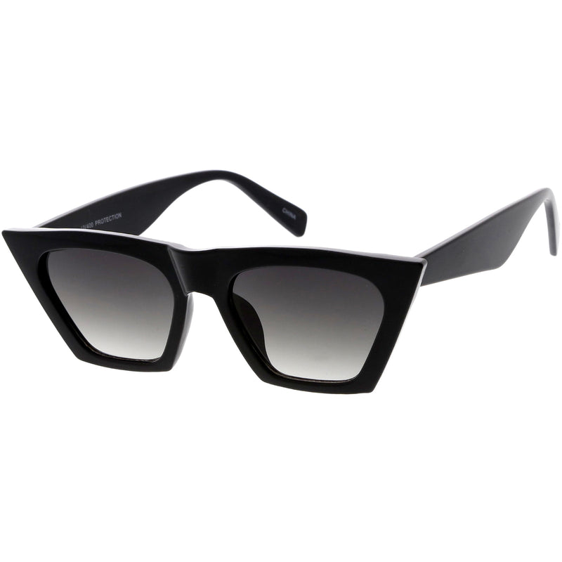 zeroUV Women's Retro Oversize Wide Pointed Cat Eye Sunglasses C921 Sunglasses