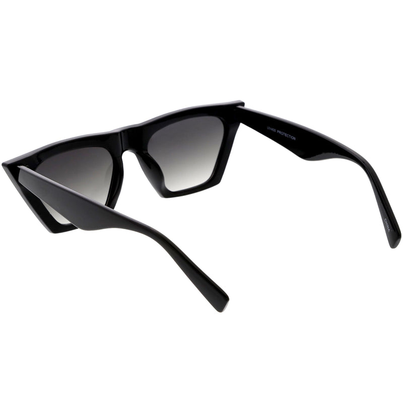 zeroUV Women's Retro Oversize Wide Pointed Cat Eye Sunglasses C921 Sunglasses