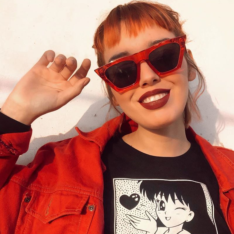 zeroUV Women's Retro Oversize Wide Pointed Cat Eye Sunglasses C921 Sunglasses