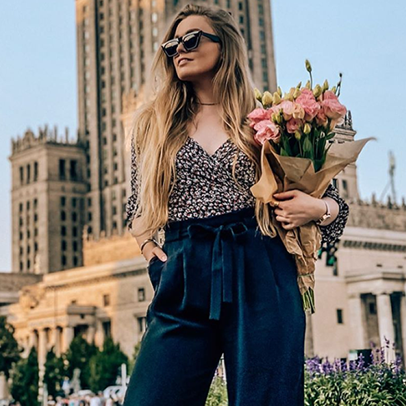 zeroUV Women's Retro Oversize Wide Pointed Cat Eye Sunglasses C921 Sunglasses