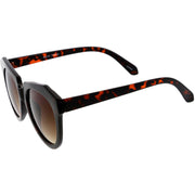 zeroUV Women's Oversize Geometric Round Cat Eye Sunglasses C938 Sunglasses