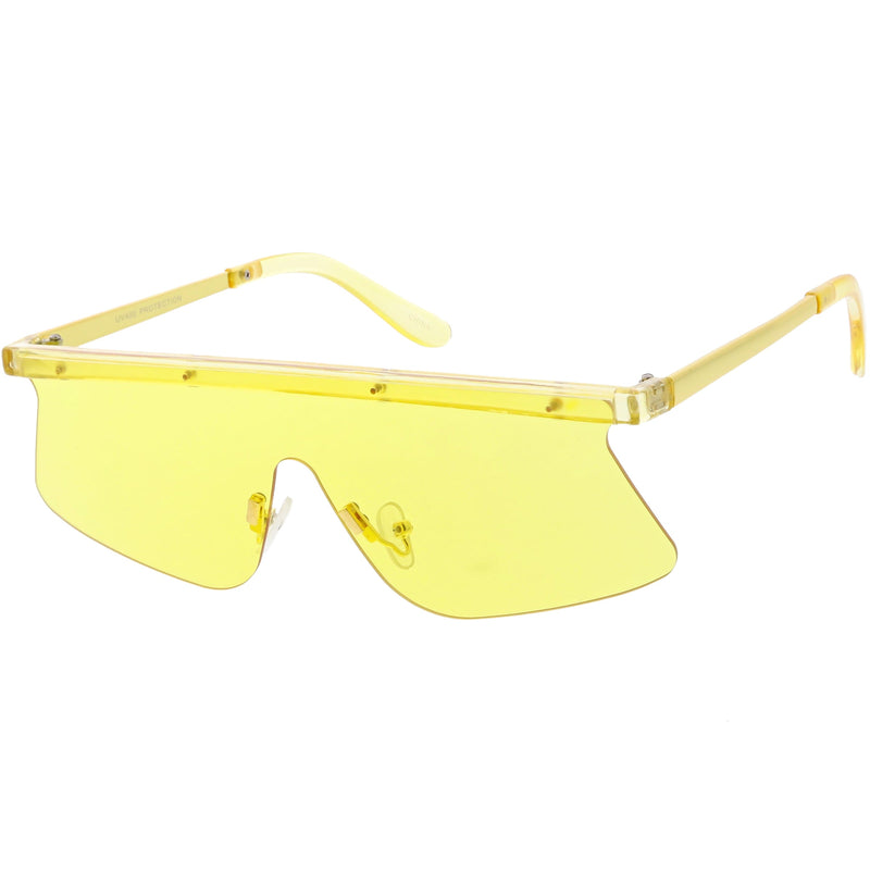 zeroUV Retro Modern Blade Cut Shield Sports Sunglasses C941 Sunglasses