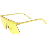 zeroUV Retro Modern Blade Cut Shield Sports Sunglasses C941 Sunglasses