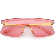 zeroUV Retro Modern Blade Cut Shield Sports Sunglasses C941 Sunglasses