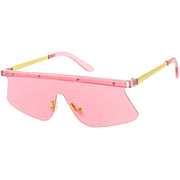 zeroUV Retro Modern Blade Cut Shield Sports Sunglasses C941 Sunglasses
