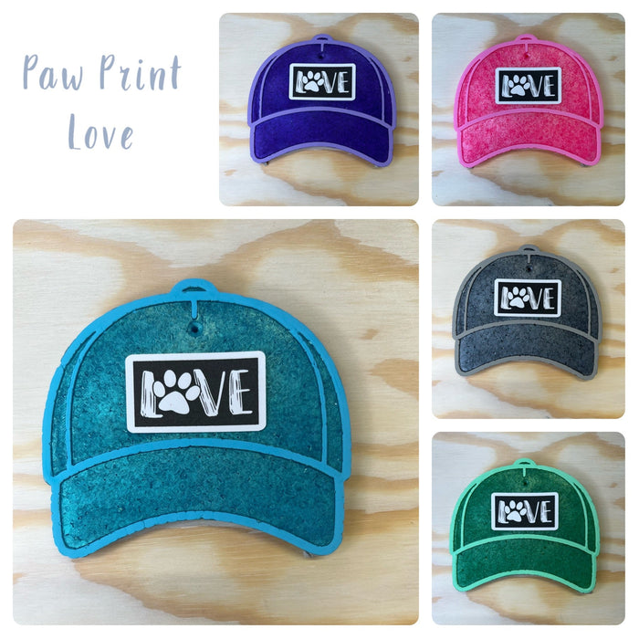 Paw Print Love Truck Patch Freshie