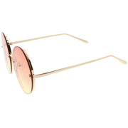 zeroUV Women's Oversize Round Rimless Color Two Tone Sunglasses C985 Sunglasses