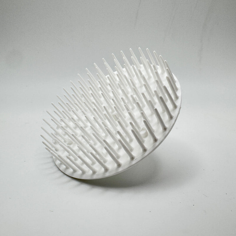 Balloid Balloid Brosse Massage Plastic Shampoo Brush - White Shampoo Brush