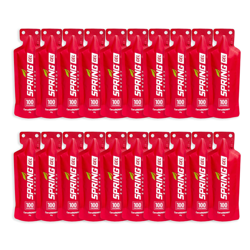 myspringenergy Strawberry Smoothie Gel (Vegan) 100 Kcal- Canaberry Gel