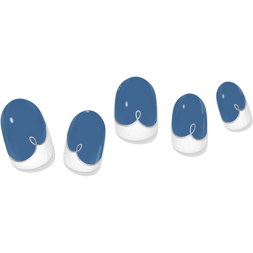 laurenbbeauty COLOR CHANGE Malibu Coastline Cobalt Gel Nail Wrap Nail Art Kits & Accessories