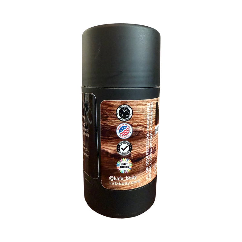 KAFX Body Palo Santo + Sandalwood Coffee-Infused Natural Deodorant – Rustic & Woodsy Deodorant