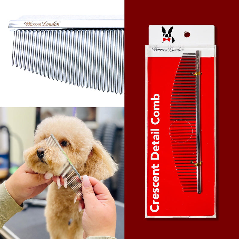 Warren London Crescent Detail Comb Pet Combs & Brushes