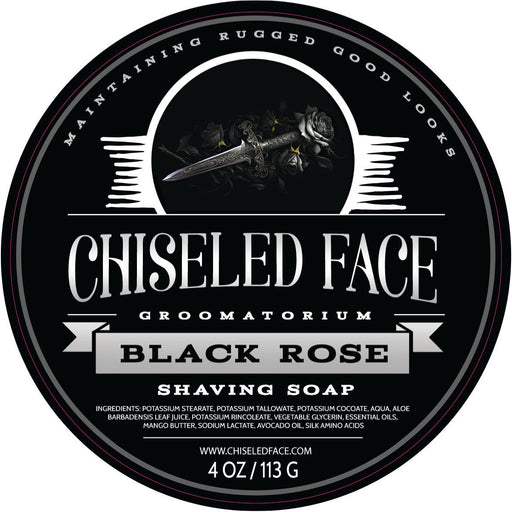 Chiseled Face Black Rose – Shaving Soap