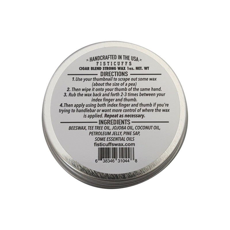 Grave Before Shave Fisticuffs™  Cigar Blend Strong Hold Mustache Wax 1 OZ. Tin Mustache Wax