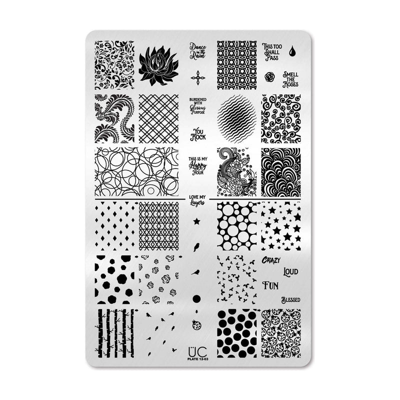 UberChic Beauty Collection 12 Stamping Plate