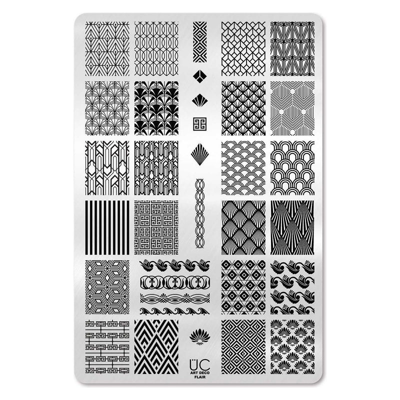 UberChic Beauty Art Deco Flair Stamping Plate