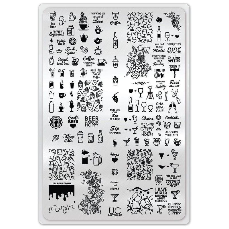 UberChic Beauty Bottoms Up Stamping Plate