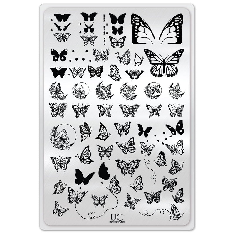 UberChic Beauty Butterflies Stamping Plate