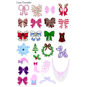 UberChic Beauty Coquette Christmas Stamping Plate