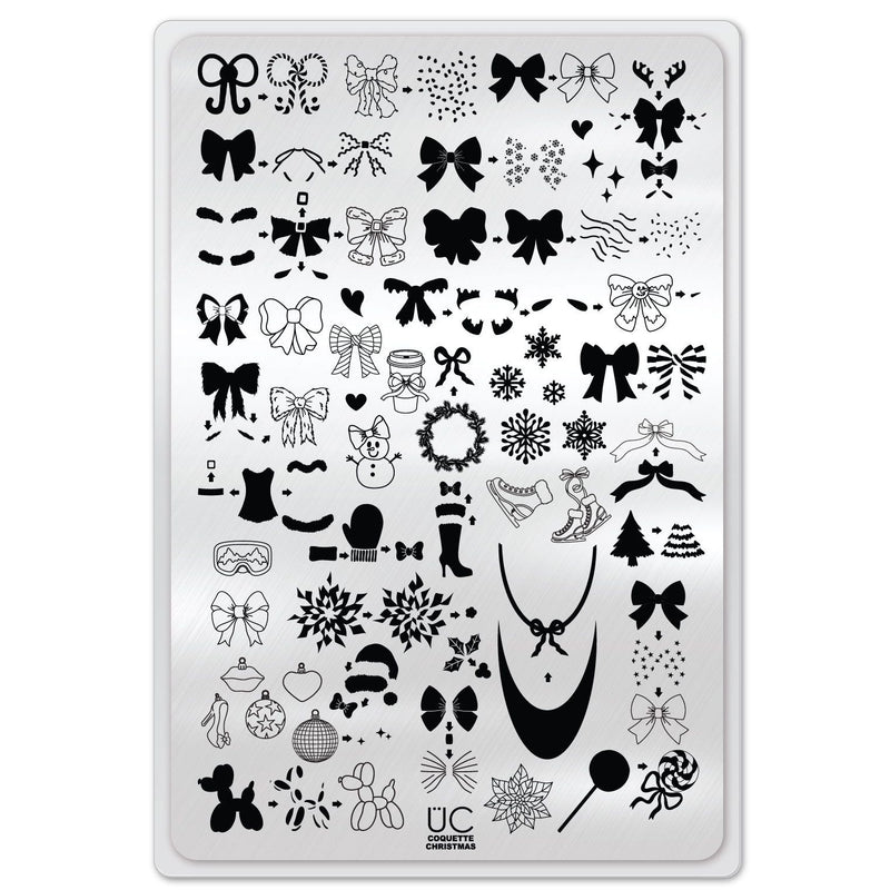 UberChic Beauty Coquette Christmas Stamping Plate