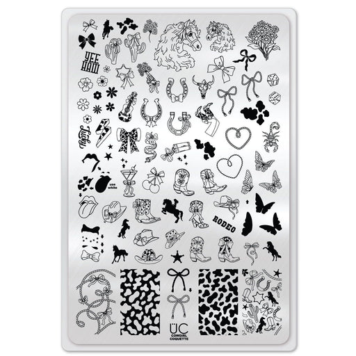 UberChic Beauty Coquette Cowgirl Stamping Plate