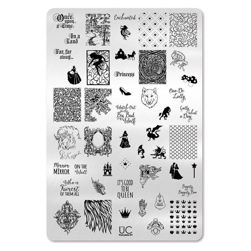 UberChic Beauty Fairytale-01 Stamping Plate