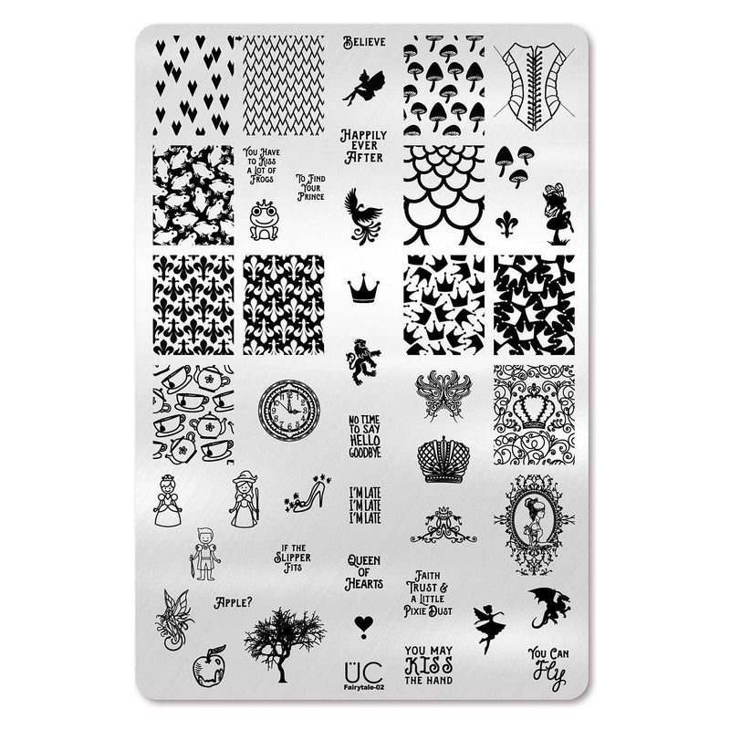 UberChic Beauty Fairytale-02 Stamping Plate