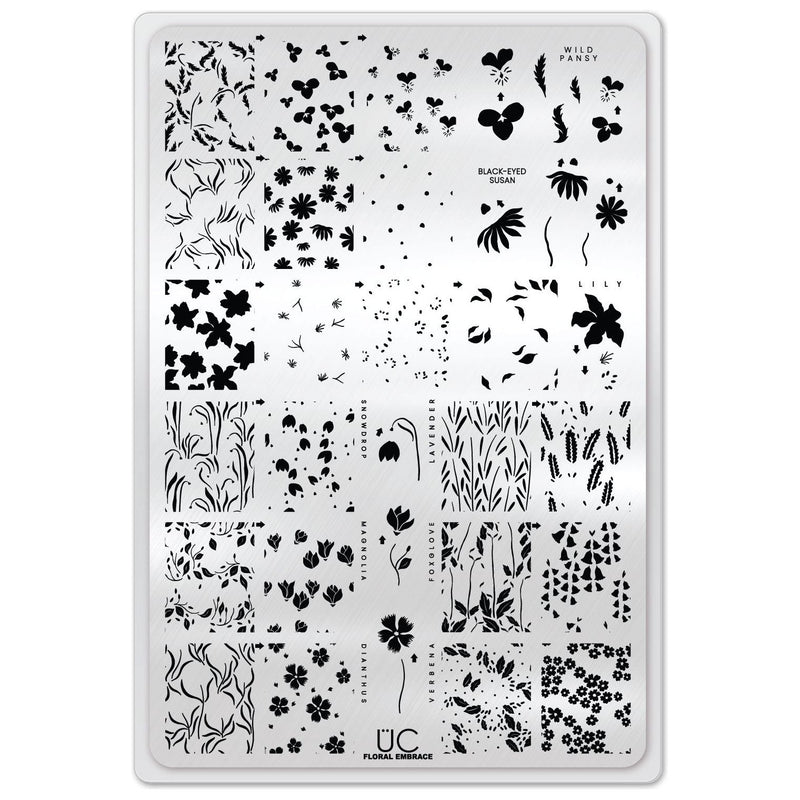 UberChic Beauty Floral Embrace Stamping Plate