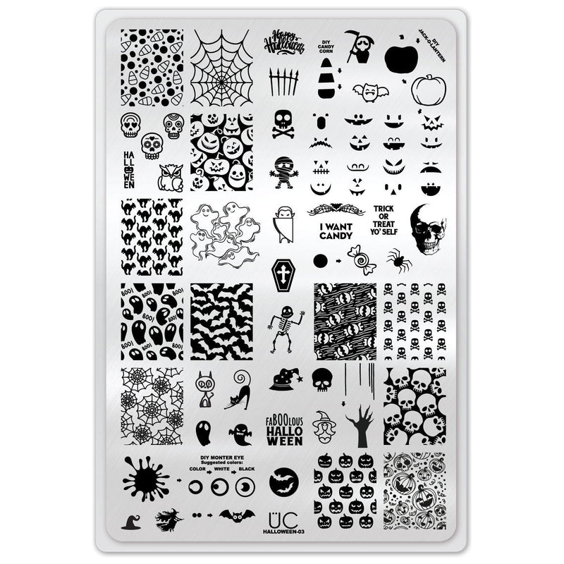 UberChic Beauty Halloween-03 Stamping Plate