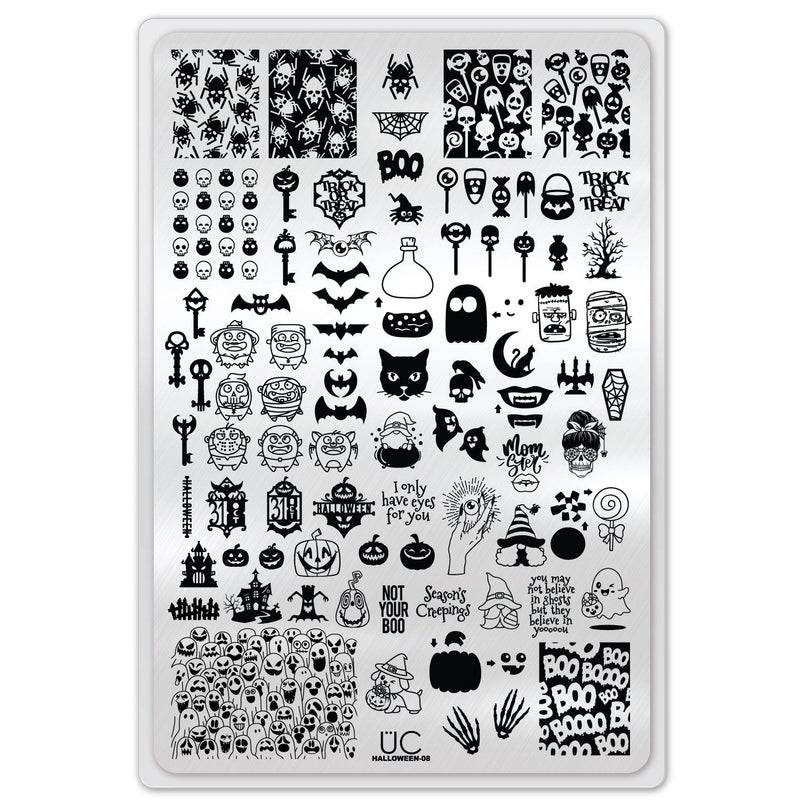 UberChic Beauty Halloween-08 Stamping Plate