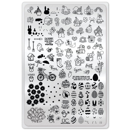 UberChic Beauty Hello Spring Stamping Plate