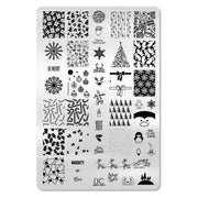 UberChic Beauty Holly Jolly, (Christmas-02) Stamping Plate