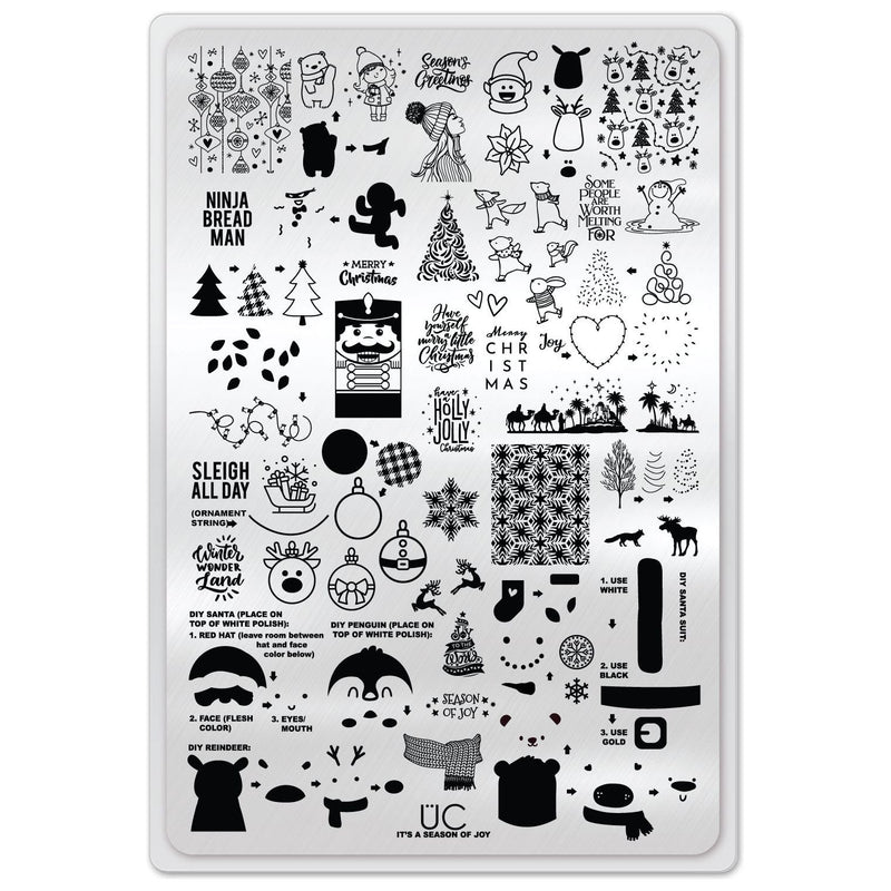 UberChic Beauty It's A Season Of Joy Stamping Plate